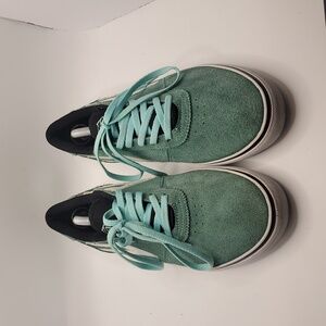 Lakai Manchester Men's Green Suede Skater Sneakers Sz 7 Streetwear, Athleisure